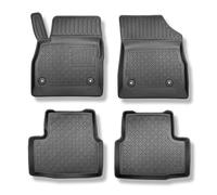 Mossa Tapis de Sol en TPE adapté pour Opel Astra K Sports Tourer (04.2016-2023) - Tapis de Voiture - Noir - G