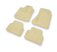 Mossa Tapis de Sol Velours adapté pour Alfa Romeo 159 I (2005-2011) - Premium Tapis de Voiture - Beige 1