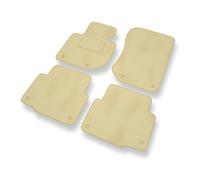 Mossa Tapis de Sol Velours adapté pour BMW 3 M3 II E36 (1992-1999) - Premium Tapis de Voiture - Beige 1