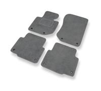Mossa Tapis de Sol Velours adapté pour BMW 3 M3 II E36 (1992-1999) - Premium Tapis de Voiture - Gris 1