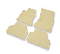 Mossa Tapis de Sol Velours adapté pour BMW 5 M5 IV E60 (2005-2010) - Premium Tapis de Voiture - Beige 1