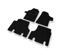 Mossa Tapis de Sol Velours adapté pour Mercedes-Benz Vito W639 (2003-2014) - Premium Tapis de Voiture - Noir 1