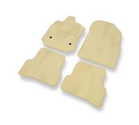 Mossa Tapis de Sol Velours adapté pour Renault Captur (2013-2019) - Premium Tapis de Voiture - Beige 1