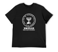 Mossad Israel Secret Intelligence Israeli Service Agency Military Army T-Shirt Black XL