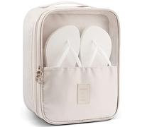 Mossio Sac à Chaussures pour 3 Paires de Chaussures pour Voyage et Usage Quotidien Pochette de Rangement, Beige, One_Size