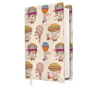 MOSSO - Couverture de livre, Tissu lavable, Impermeable, Protège-livre pour adulte,Cadeau pour les amateurs de livres (MONTGOLFIÈRE - XL)