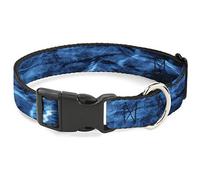 Mossy Oak Collier pour Chien avec Boucle en Plastique Motif Mossy Oak Elements Marlin Agua Camo Bleu, 21,6 à 30,5 cm de Large