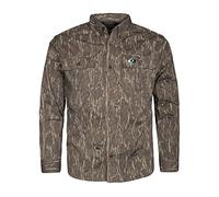 Mossy Oak Cotton Mill 2.0 Chemises de Chasse à Manches Longues pour Homme Motif Camouflage