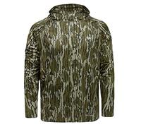 Mossy Oak Mens Camo Hoodie Lightweight Hunting Shirts Chemise, Original Bottomland, XL Homme