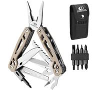 Mossy Oak Pince Multifonction en Acier Inoxydable 22 en 1, Couteau Multifonction avec Sac, Outil Multitool pour Extérieur, Camping, Randonnée, Réparation Simple
