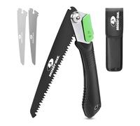 Mossy Oak Scie à Elaguer, Scie Pliante 3 En 1 Multifonction pour Emondage, Jardinage, Couper Bois, Tuyaux, PVC, Métal Non-ferreux, Usage de Camping