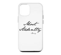 Most Ardently - Darcy in Jane Austen Écriture Manuscrite Noir Coque pour iPhone 12/12 Pro