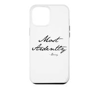 Most Ardently - Darcy in Jane Austen Écriture Manuscrite Noir Coque pour iPhone 12 Pro Max