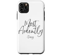 Most Ardently - Darcy Script Pride and Prejudice - Imprimé Noir Coque pour iPhone 11 Pro Max