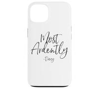 Most Ardently - Darcy Script Pride and Prejudice - Imprimé Noir Coque pour iPhone 13
