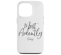 Most Ardently - Darcy Script Pride and Prejudice - Imprimé Noir Coque pour iPhone 13 Pro