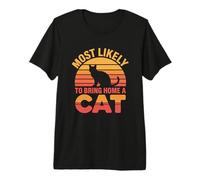 Most Likely to Bring Home A Cat T-Shirt Haut de Gamme
