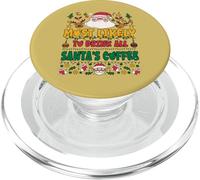 Most Likely to Drink All Santas Coffee Outfit Funny Xmas PopSockets PopGrip pour MagSafe