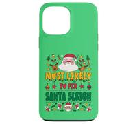 Most Likely to Fix Santa Sleigh Outfit Funny Xmas Pajamas Coque pour iPhone 13 Pro Max