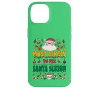 Most Likely to Fix Santa Sleigh Outfit Funny Xmas Pajamas Coque pour iPhone 14