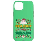 Most Likely to Fix Santa Sleigh Outfit Funny Xmas Pajamas Coque pour iPhone 15 Plus