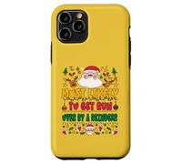 Most Likely to Get Run Over by A Reindeer Outfit Funny Xmas Coque pour iPhone 11 Pro