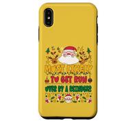 Most Likely to Get Run Over by A Reindeer Outfit Funny Xmas Coque pour iPhone XS Max