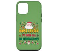 Most Likely to Sing All The Christmas Songs Funny Xmas Coque pour iPhone 12/12 Pro