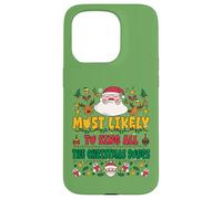 Most Likely to Sing All The Christmas Songs Funny Xmas Coque pour iPhone 15 Pro