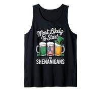 Most Likely to Start The Shenanigans - St Patricks Day Beer Débardeur