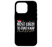 Most Likely to Take a Sieste on Christmas Day - Funny Dad Coque pour iPhone 16 Pro