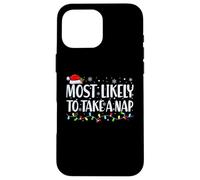 Most Likely to Take a Sieste on Christmas Day - Funny Dad Coque pour iPhone 16 Pro Max