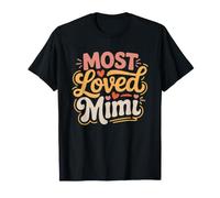 Most Loved Mimi Floral Grandma Mothers Day Proud Pride T-Shirt