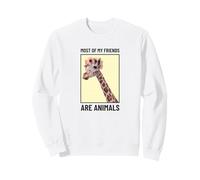 Most of My Friends are Animals (Graphique Girafe Amusante) Sweatshirt