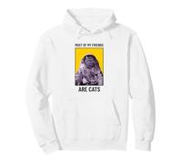 « Most of My Friends are Cats » (Motif d'astronaute de Chat Amusant) Sweat à Capuche
