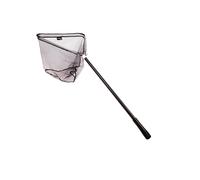 Mostal Épuisette Télescopique Pliable Gommée Noir 2,50 m 67 x 67 cm