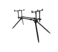 Mostal Transformations Rod Pod Support de canne à pêche en aluminium pour 3 cannes à pêche avec sac