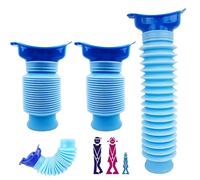MOSTFUN 2 Pièces Urinoir Rétractable, 750ml Urinoir Homme Femme Portable, Bouteille Urine Réutilisable, Toilette Mobile pour Camping, Voiture, Extérieur, Voyages et File d'Attente