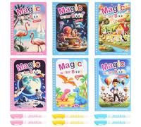 MOSTFUN 6 Pièces Livre de Dessin Magique de L'eau