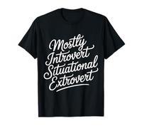 Mostly Introvert Situational Extrovert Timide Social - T-Shirt