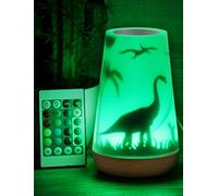 Mostof Dinosaure Veilleuses pour Enfants, Lampe de Chevet Multicolore à 360° avec Télécommande, Lumière Douce à LED (Dinosaure)