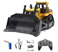 Mostop RC Bulldozer Jouet Échelle 1/16 9 Canaux RC Chargeur Avant Tracteur Entièrement Fonctionnel 2.4Ghz Télécommande Bulldozer RC Véhicules de Construction Camion Jouets Cadeau avec Lumière et