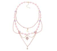 MOSTORY Collier Fée Perle Soleil pour Cosplay Renaissance, standard, Cristal, Pas de pierre précieuse