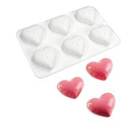 mostsom Moule à chocolat en silicone réutilisable pour fondant, dessert, truffe pour décoration de gâteaux, mariage, fête de vacances (F_ Cœur d'amour)