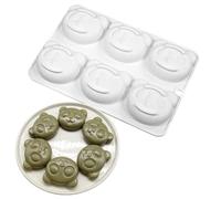 mostsom Moule à mousse en silicone en forme de panda, moule à dessert au chocolat, moule de cuisson flexible pour gâteau mousse, pudding, gelée, bonbons, glaçons (A_ Panda)
