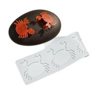 mostsom Moule en silicone motif crabe pour gâteau de mariage en forme de fleur pour pâte à sucre - Outil de pâtisserie (F_ Crabe)