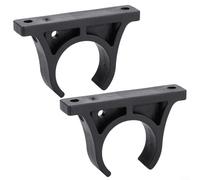 MoSundi 1 paire de supports de pagaie en plastique pour canoës, bateaux à rames, accessoires portables légers noirs