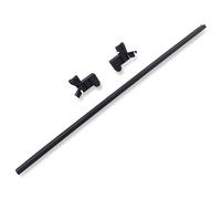 MoSundi 4172127 Kit de joint de porte inférieure de lave-vaisselle, en plastique noir, prévention des fuites pour lave-vaisselle compatibles, installation facile