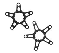 MoSundi Adaptateur de manivelle à montage direct sur 110BCD 130BCD, alliage d'aluminium 6061 pour CNC simple double pour convertisseur d'anneau, argenté
