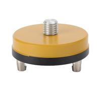 MoSundi Adaptateur de trépied fixe avec vis pivotante 5/8" x 11 pour mesure totale de station et GPS, support de base sur piédestal en jaune ou noir jaune